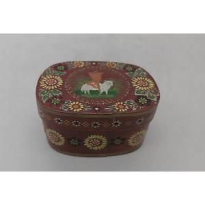 Antique Tyrolean Painted Box From The Early 1900s