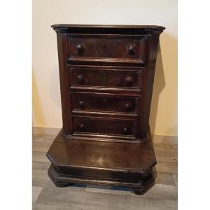 Antique 17th Century Kneeler With Walnut Drawers