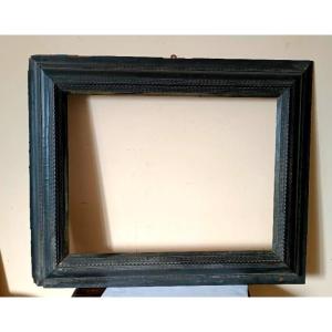 Large Antique Guilloche Frame From The 19th Century