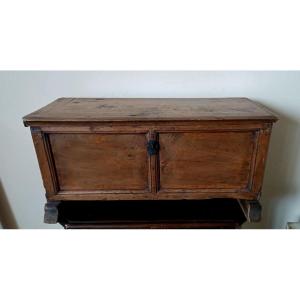 Small Wooden Box Chest 17th Century Tuscan