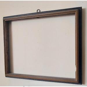 Large Wood And Lacquer Frame, 17th Century Italian Manufacture