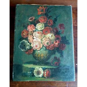 Oil Painting On Canvas 19th Century Italian Origin