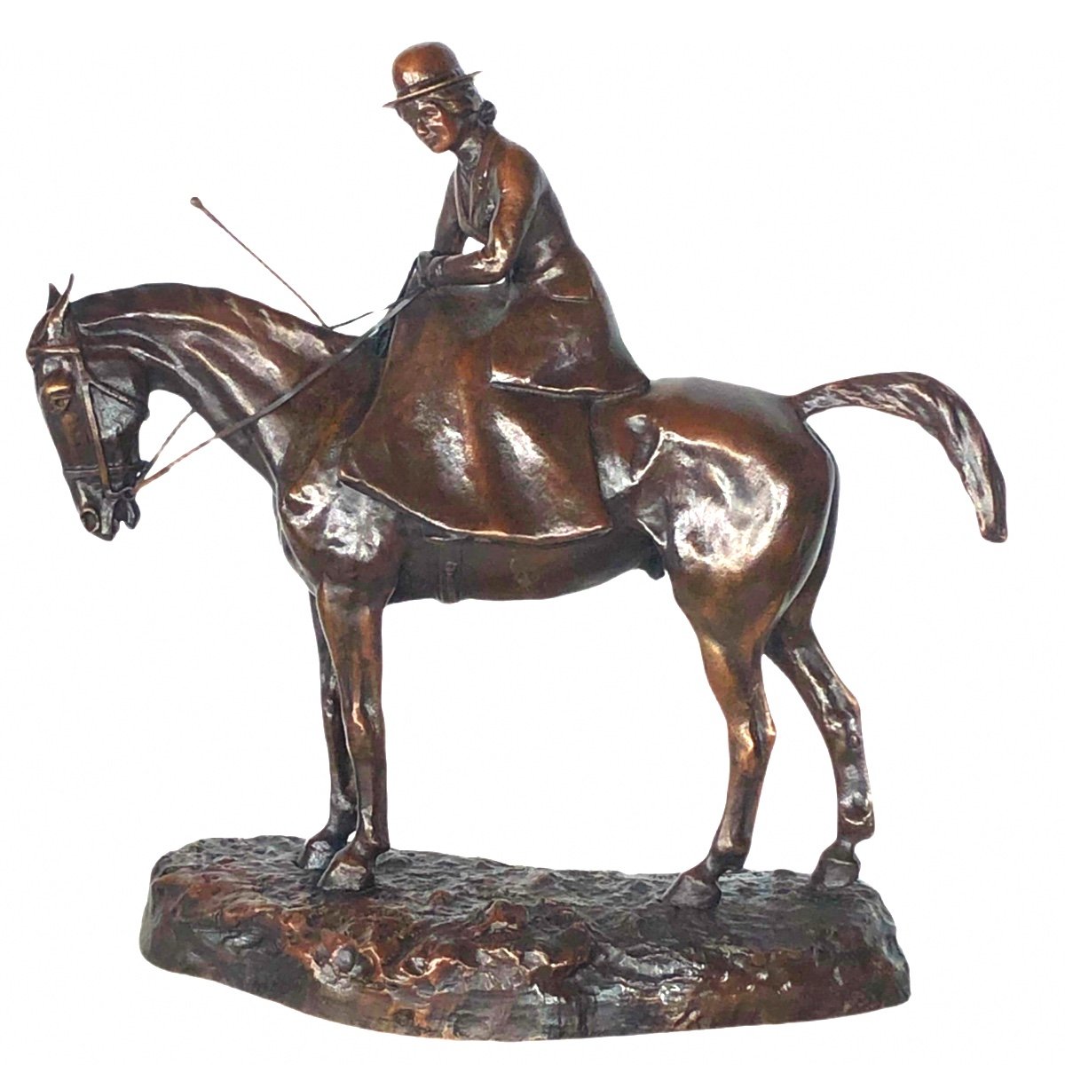20 Ieme Siécle Un Bronze Sig Joseph De Curzay (1873-1954) (baron)-photo-2