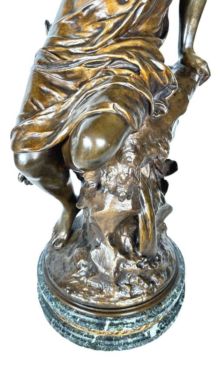 In Bronze From 19th Century Sig Math Moreau La Source-photo-4