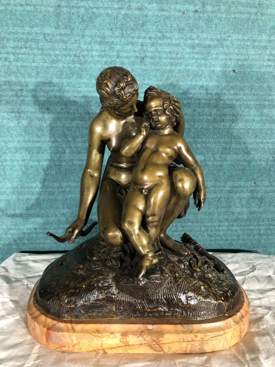 Bronze From 19 Century Sig J Pradier Diane With Love-photo-2