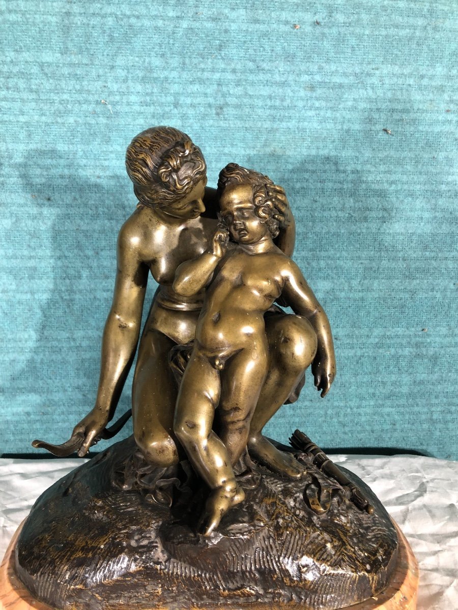 Bronze From 19 Century Sig J Pradier Diane With Love-photo-4