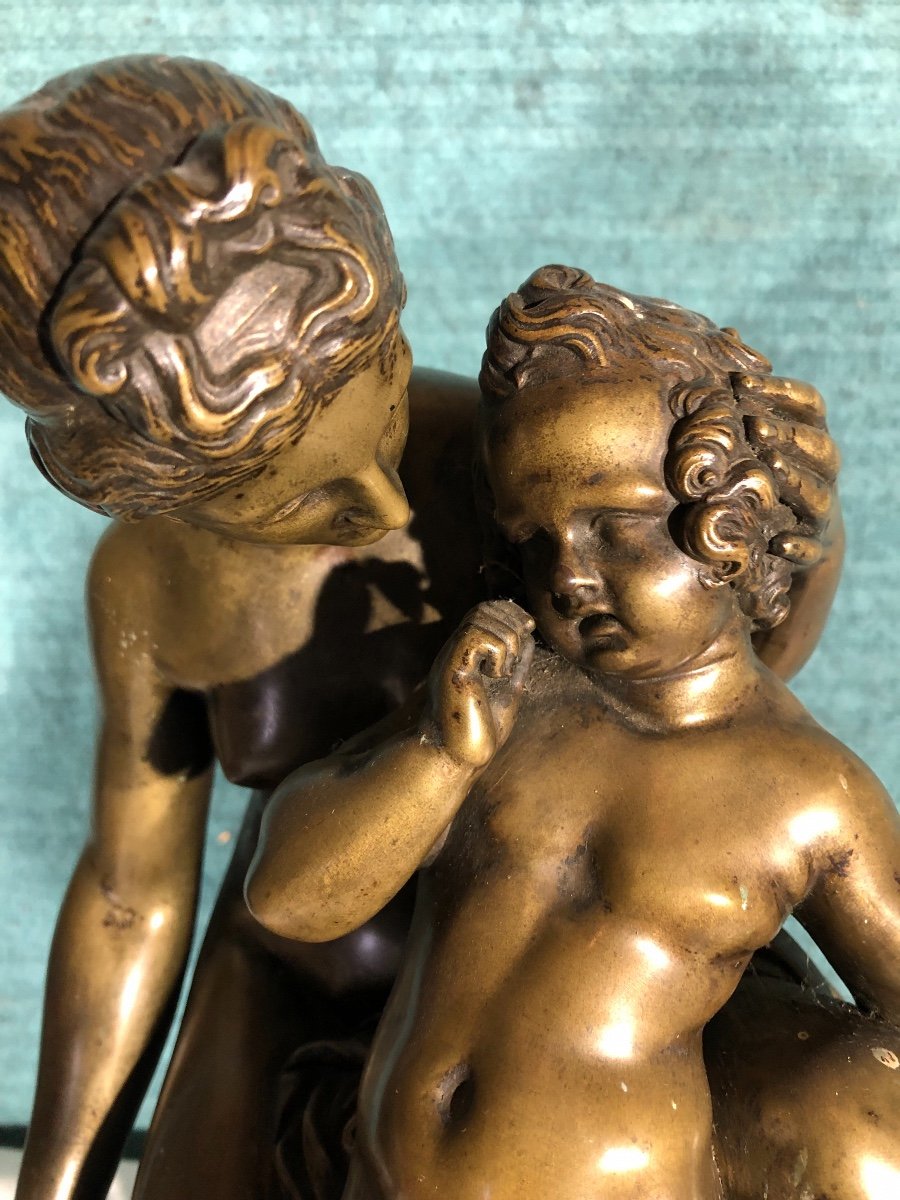 Bronze From 19 Century Sig J Pradier Diane With Love-photo-3