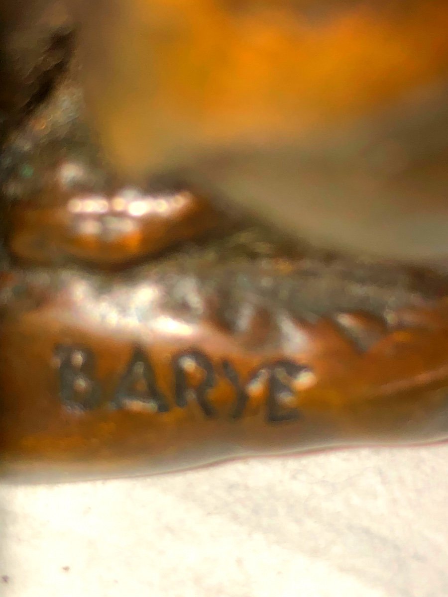 Bronze Sig Barye Chat-photo-2