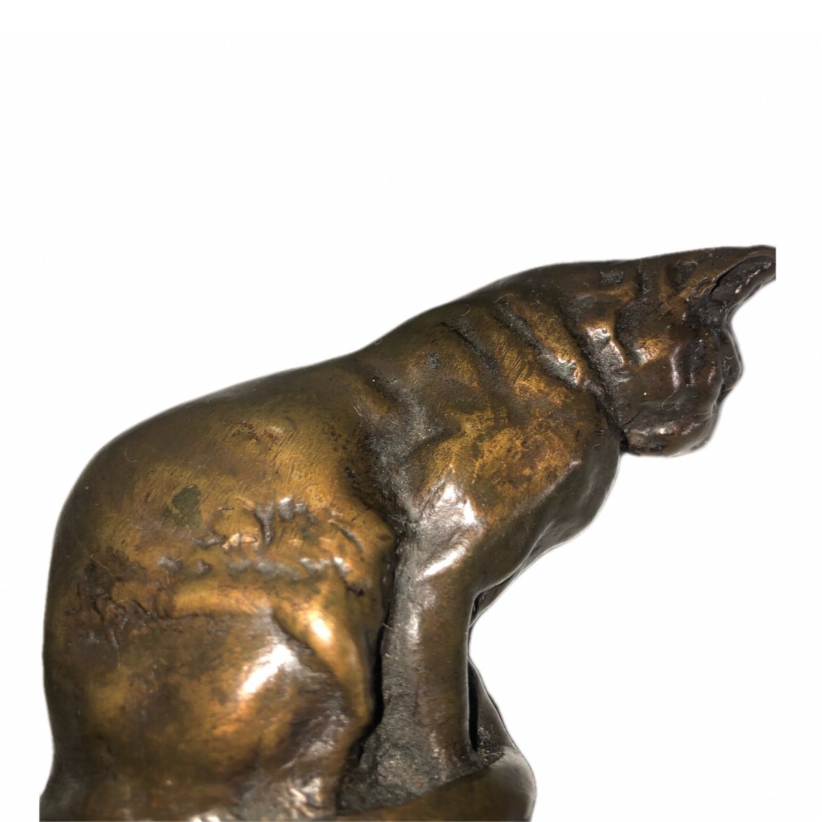 Bronze Sig Barye Cat-photo-3