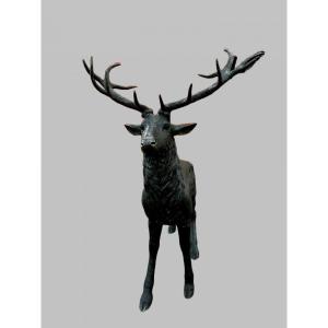 A Bronze Stag From 20th Century Sig G Gardet