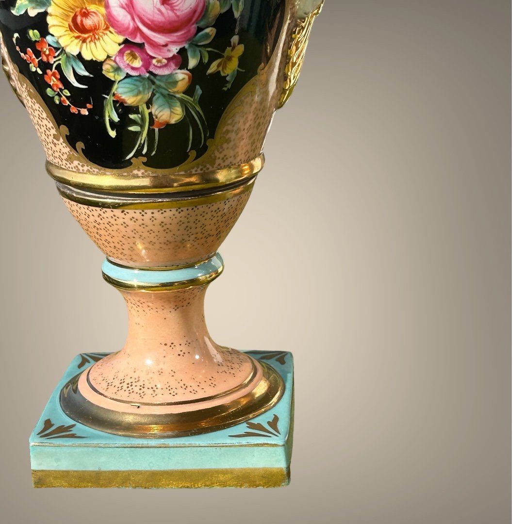Belle Paire De Vases En Porcelaine"-photo-2