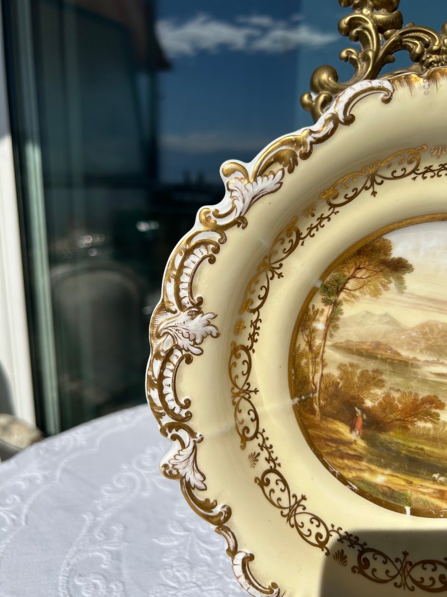 Ancienne Assiette Anglaise En Porcelaine Copeland XIX ème Siècle -photo-2