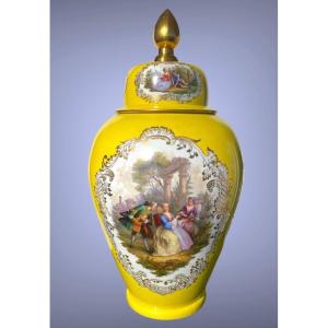 Large Meissen Vase 19th Century, 62 Cm