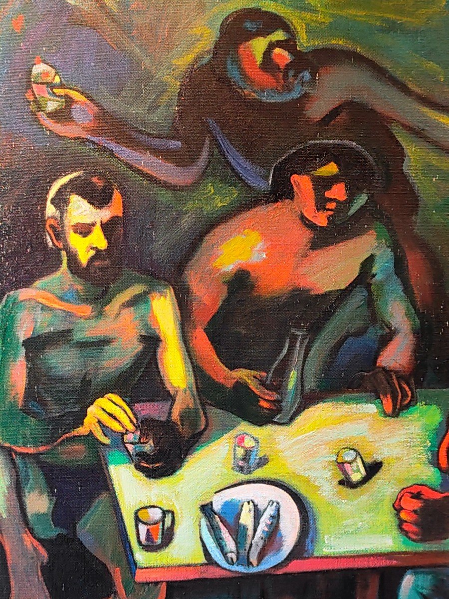 Russian Painting 1989 Expressionist By Anton Antonovitch Vlasenko-photo-2