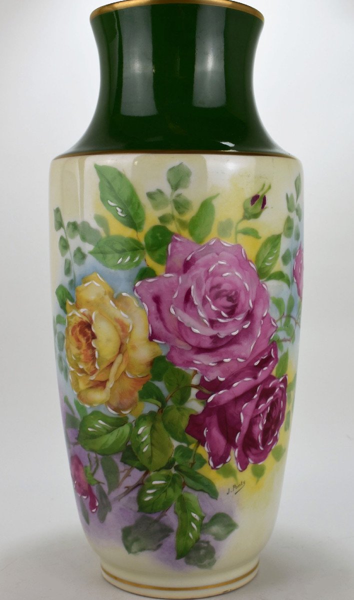 Vase En Porcelaine De Limoges-photo-3