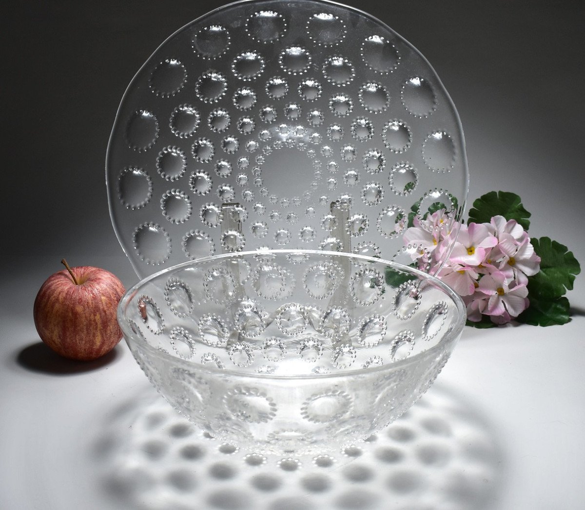 Coupe sur Plat "Asters" Lalique-photo-4