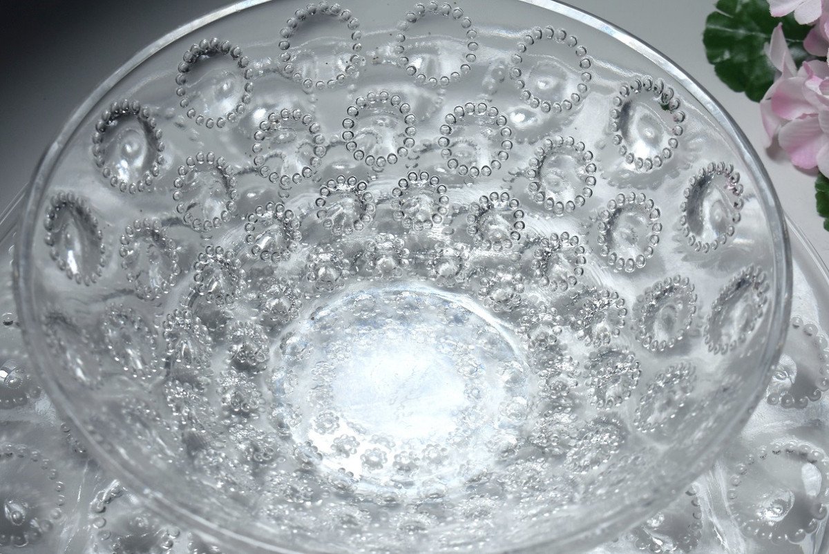 Cup On Dish “asters” Lalique-photo-2