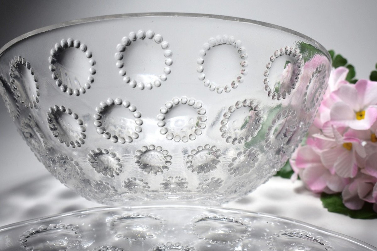 Cup On Dish “asters” Lalique-photo-5