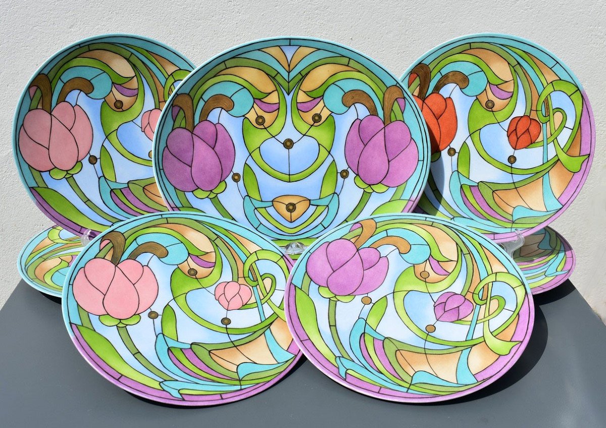 Limoges Porcelain Dessert Service-photo-2