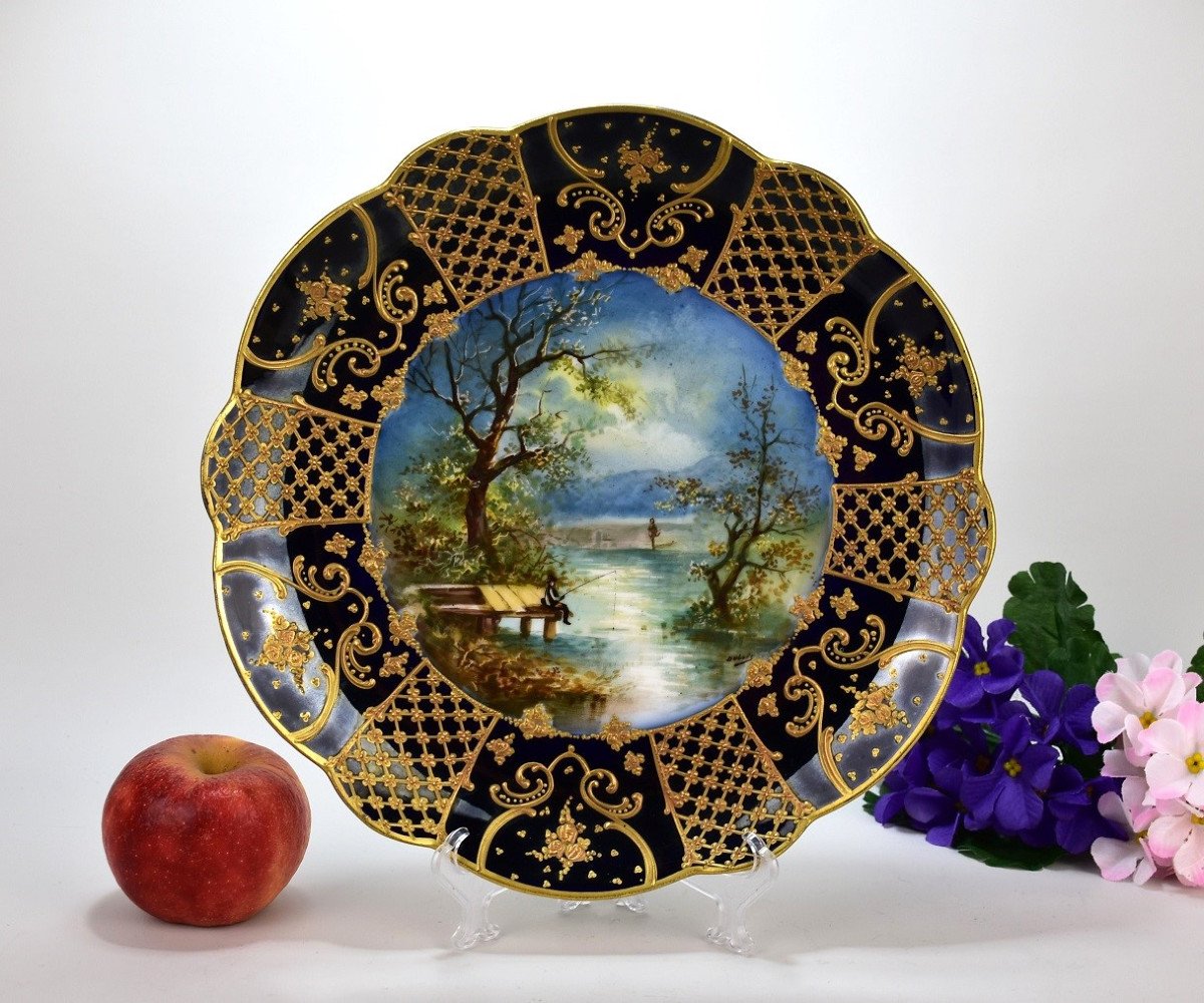 Assiette en porcelaine de Limoges.Dubois-photo-1