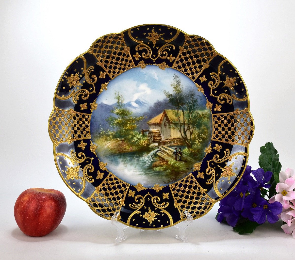 Limoges Porcelain Plate. Dubois-photo-2