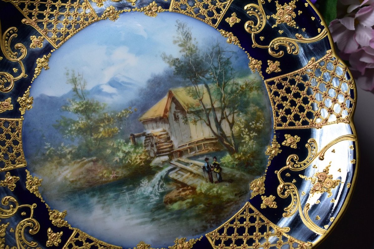 Limoges Porcelain Plate. Dubois-photo-5