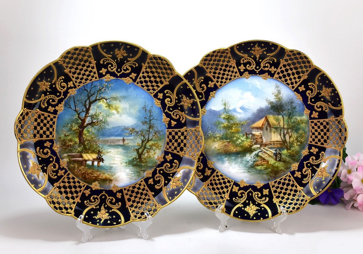 Limoges Porcelain Plate. Dubois-photo-6