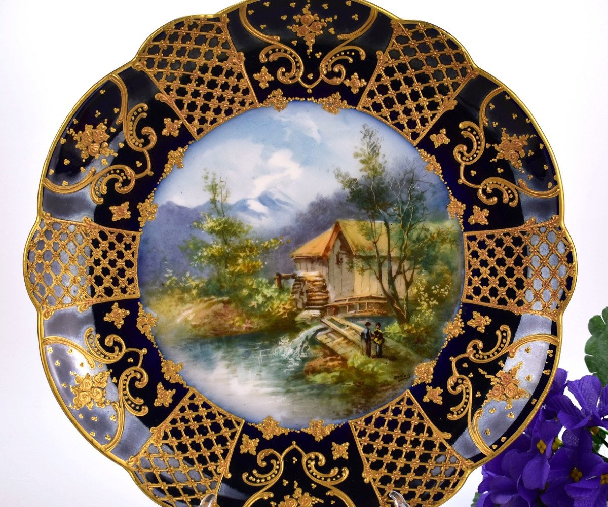 Limoges Porcelain Plate. Dubois