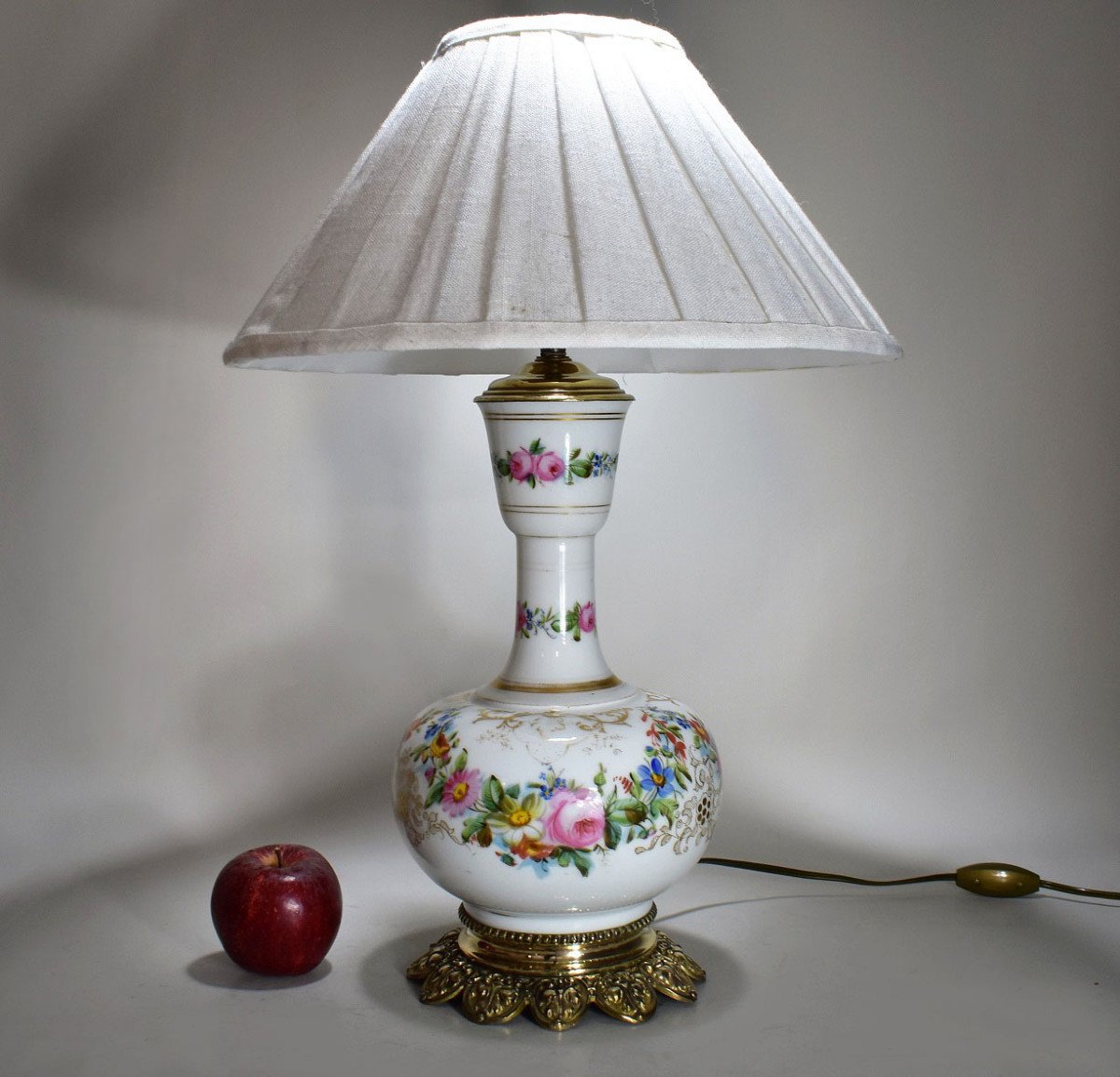 Paris Porcelain Lamp. XIX Th-photo-2