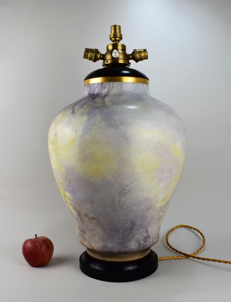 Large Porcelain Lamp From Limoges.benoit-photo-4