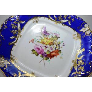 Plat En Porcelaine De Ridgway. XIXème