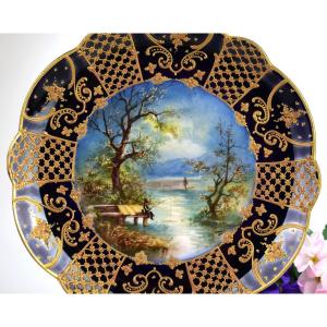 Assiette en porcelaine de Limoges.Dubois