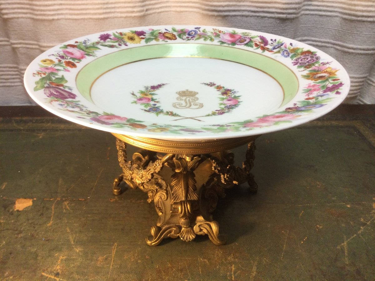 Coupe En Porcelaine, Sèvres, 19ème Siècle