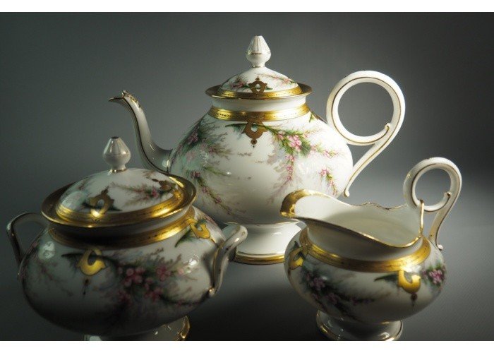 Jean Pouyat Porcelain Coffee Service