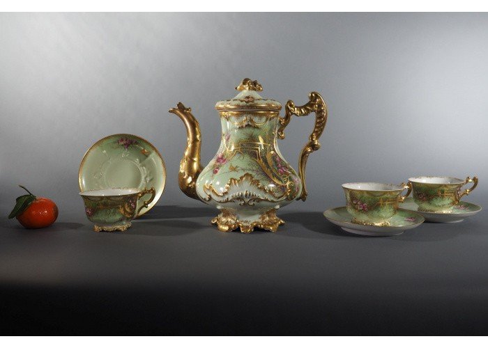 Porcelain Tea Set - Limoges, Boisbertrand-photo-3