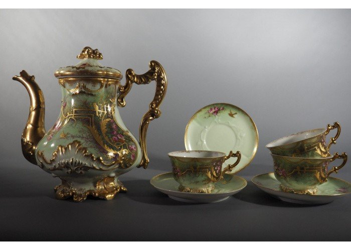 Porcelain Tea Set - Limoges, Boisbertrand-photo-4