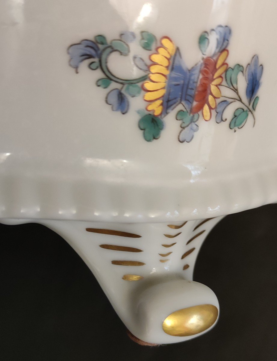 Jardiniere Center Of Table Porcelain Raynaud Limoges Decor Old China Damon-photo-2