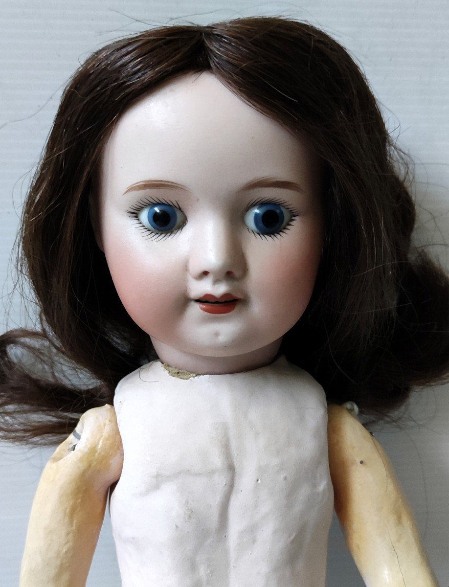 Doll France Sfbj Paris 60 Porcelain Head Natural Hair Ht 42 Cm 1910