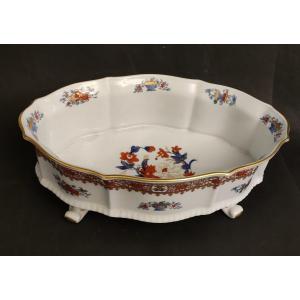 Jardiniere Centre De Table Porcelaine Raynaud Limoges Decor Vieux Chine Damon