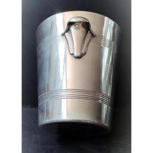 Champagne Bucket Silver Plate Arum Shape Handle Hallmark 30 Orfevre Soh