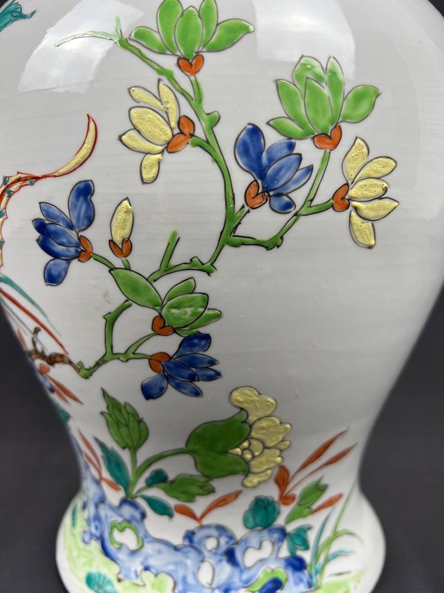 Covered Baluster Potiche In Chinese Porcelain. H41-photo-7