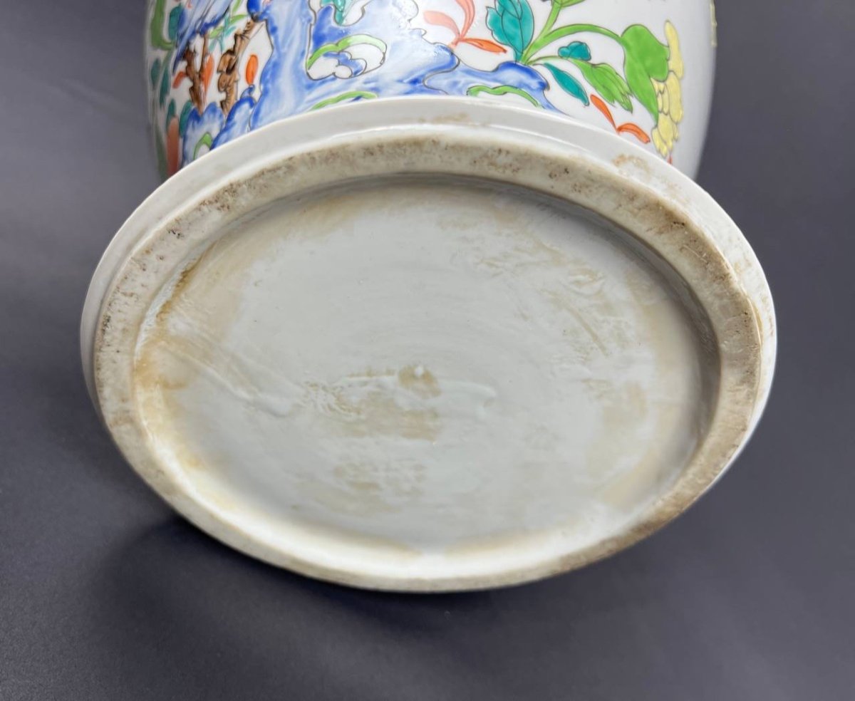 Covered Baluster Potiche In Chinese Porcelain. H41-photo-8