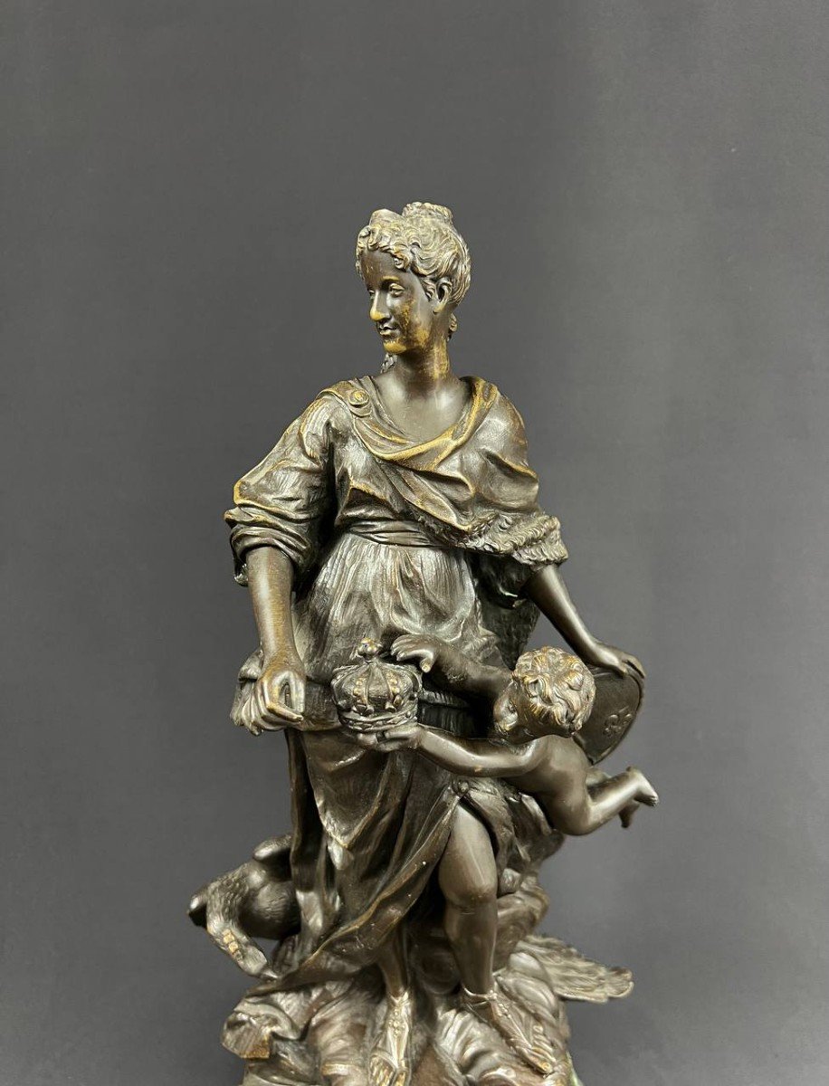 Marie Leszczynska (1703-1768) As Juno, After Guillaume Coustou - Bronze Subject-photo-3