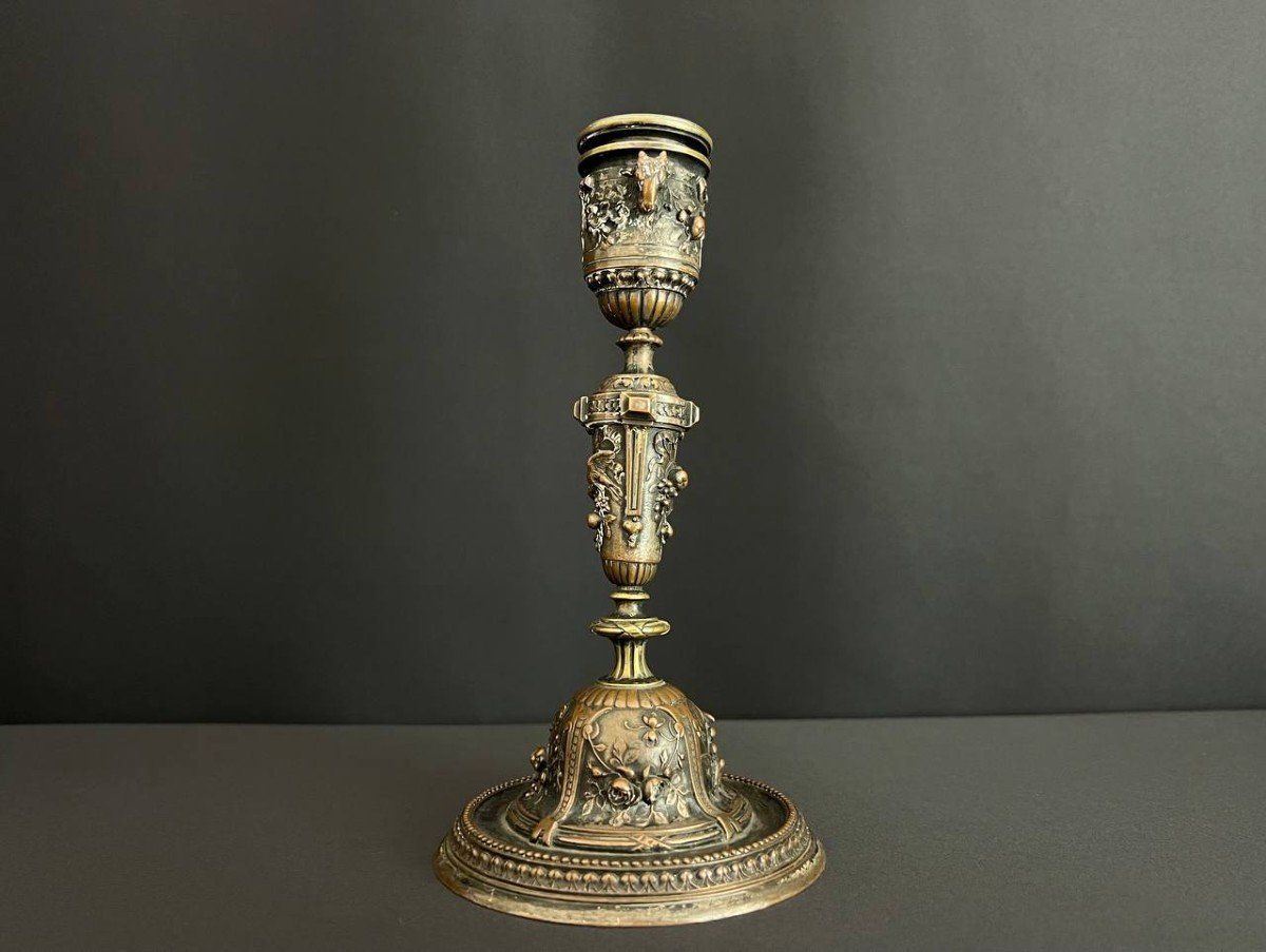 Ferdinand Barbedienne (1810-1892) Louis XVI Style Candlestick-photo-5