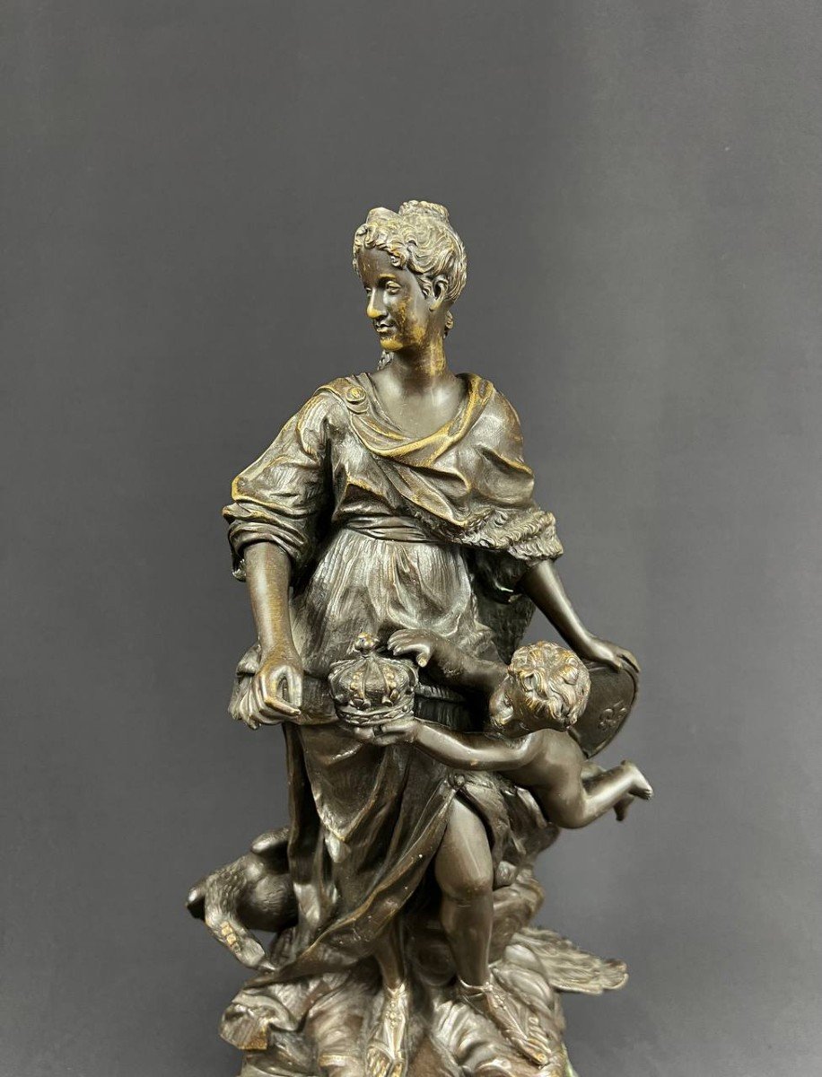 Marie Leszczynska (1703-1768) As Juno, After Guillaume Coustou - Bronze Subject-photo-4