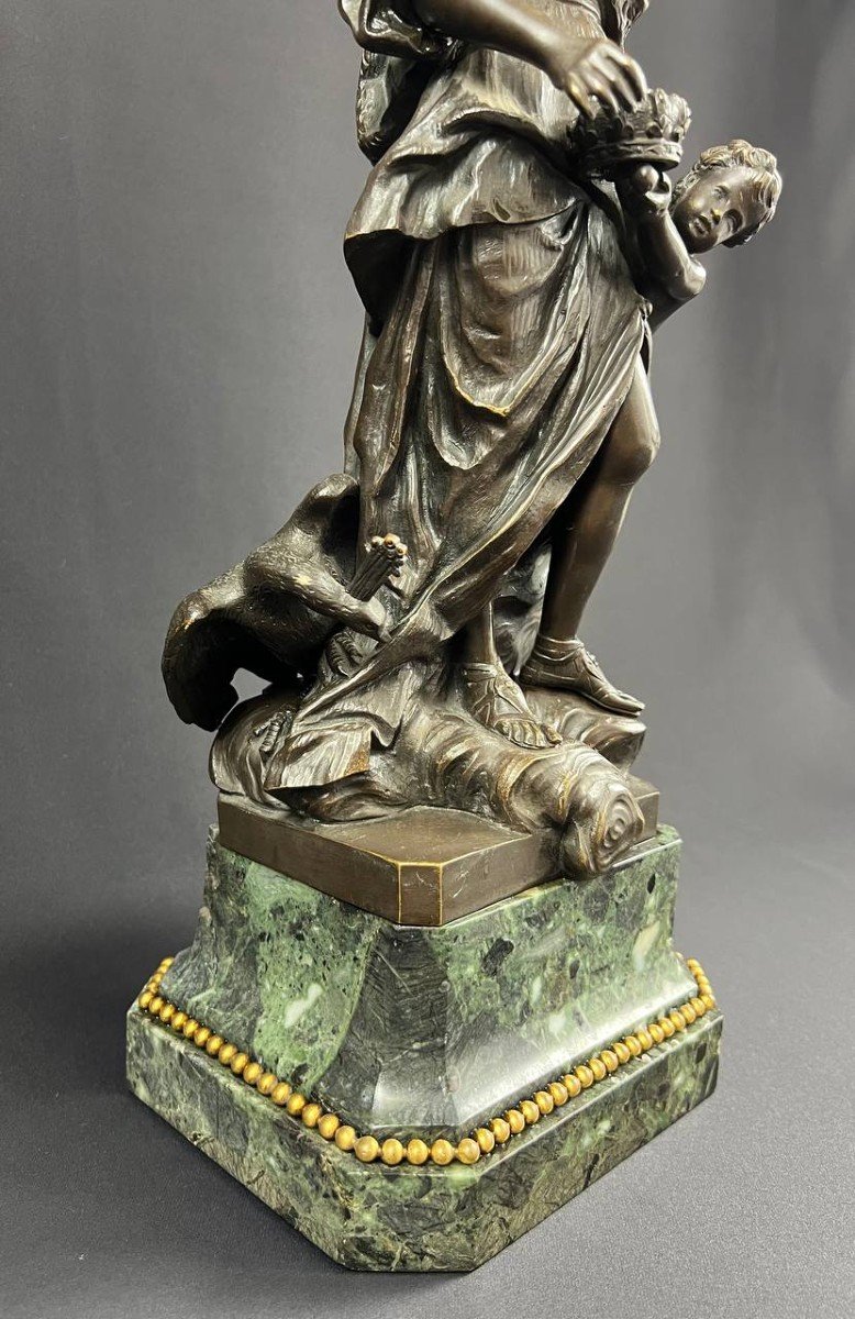 Marie Leszczynska (1703-1768) As Juno, After Guillaume Coustou - Bronze Subject-photo-5