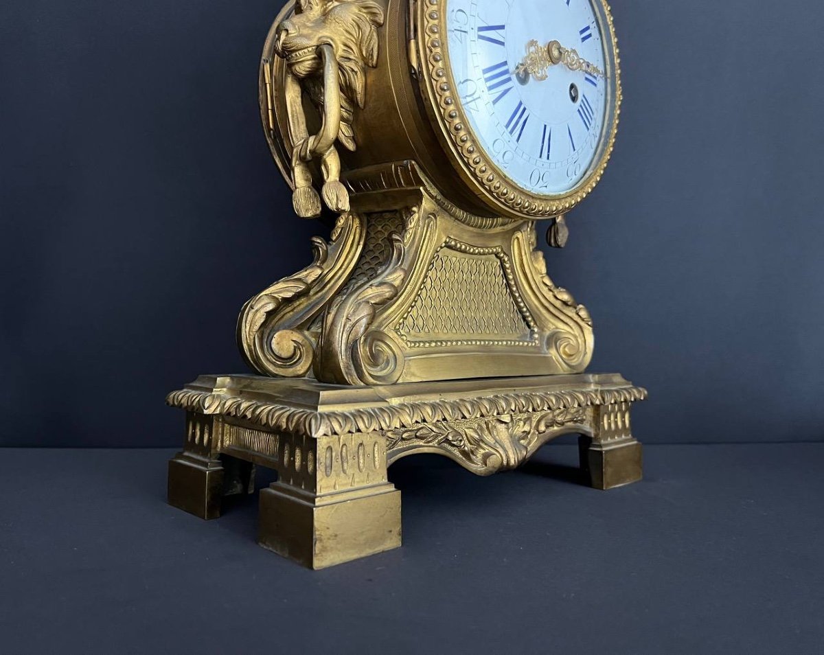 Neoclassical Style Gilt Bronze Clock-photo-4