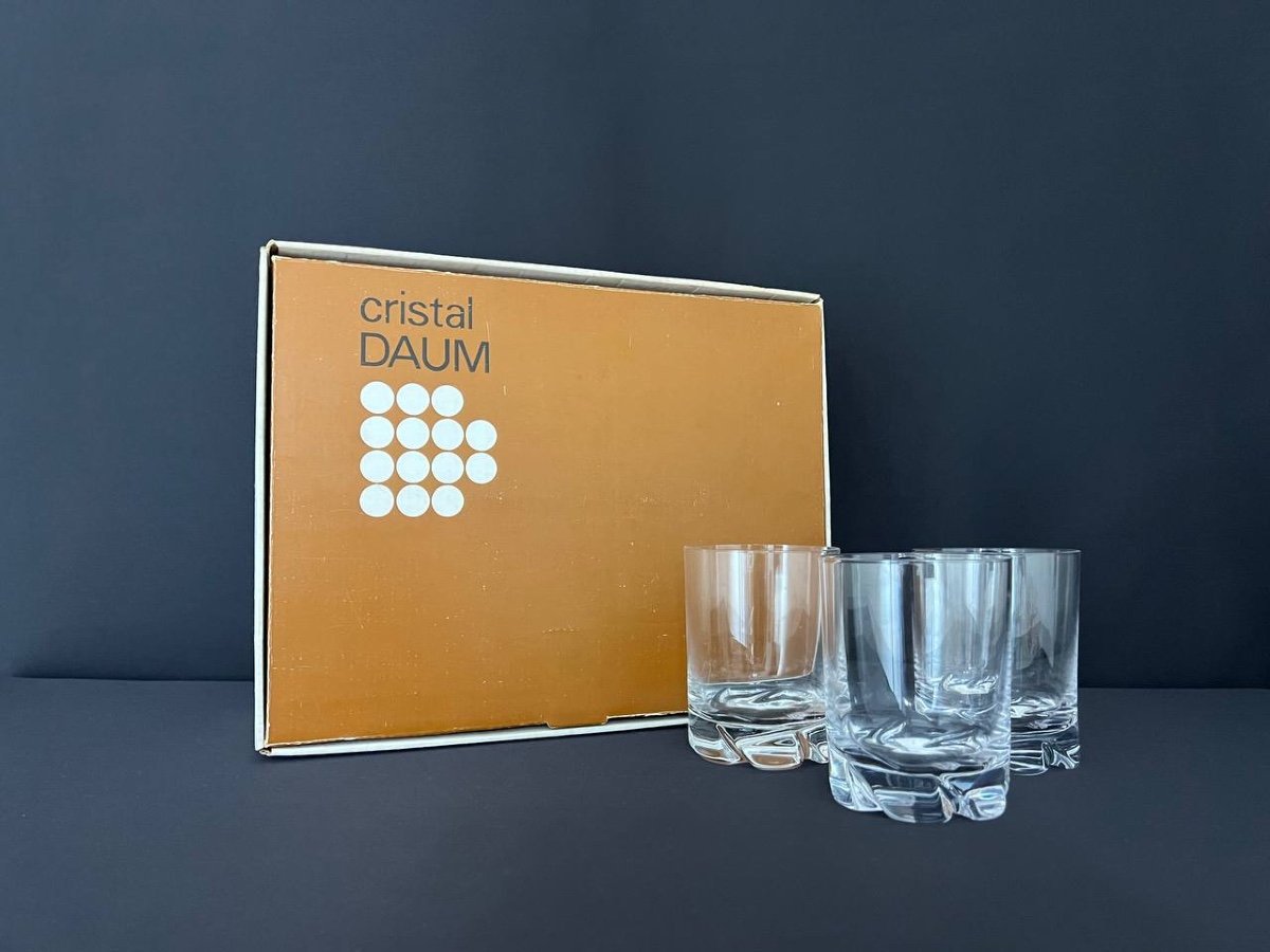 Daum France Lot De 6 Verres à Whisky