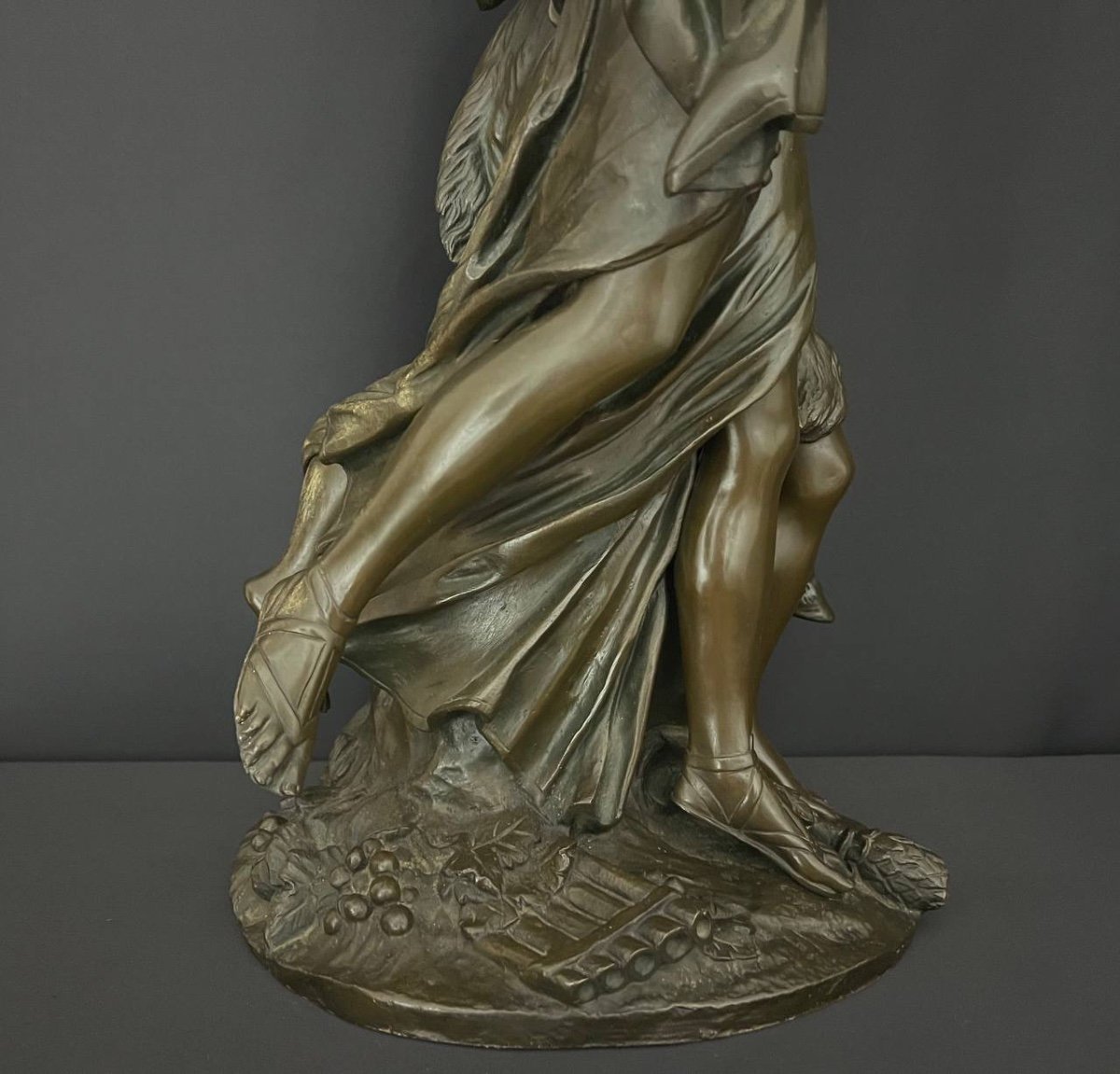 Bronze Statue After Clodion (1738-1814, Paris), Claude Michel. -photo-8