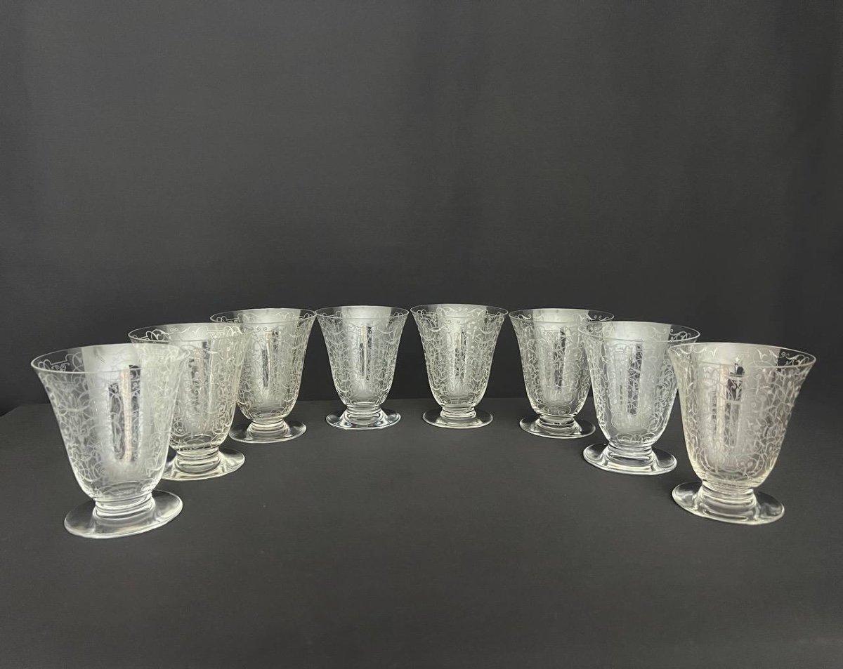 Baccarat Crystal Water Glasses, Michelangelo Model "michelangelo"-photo-1